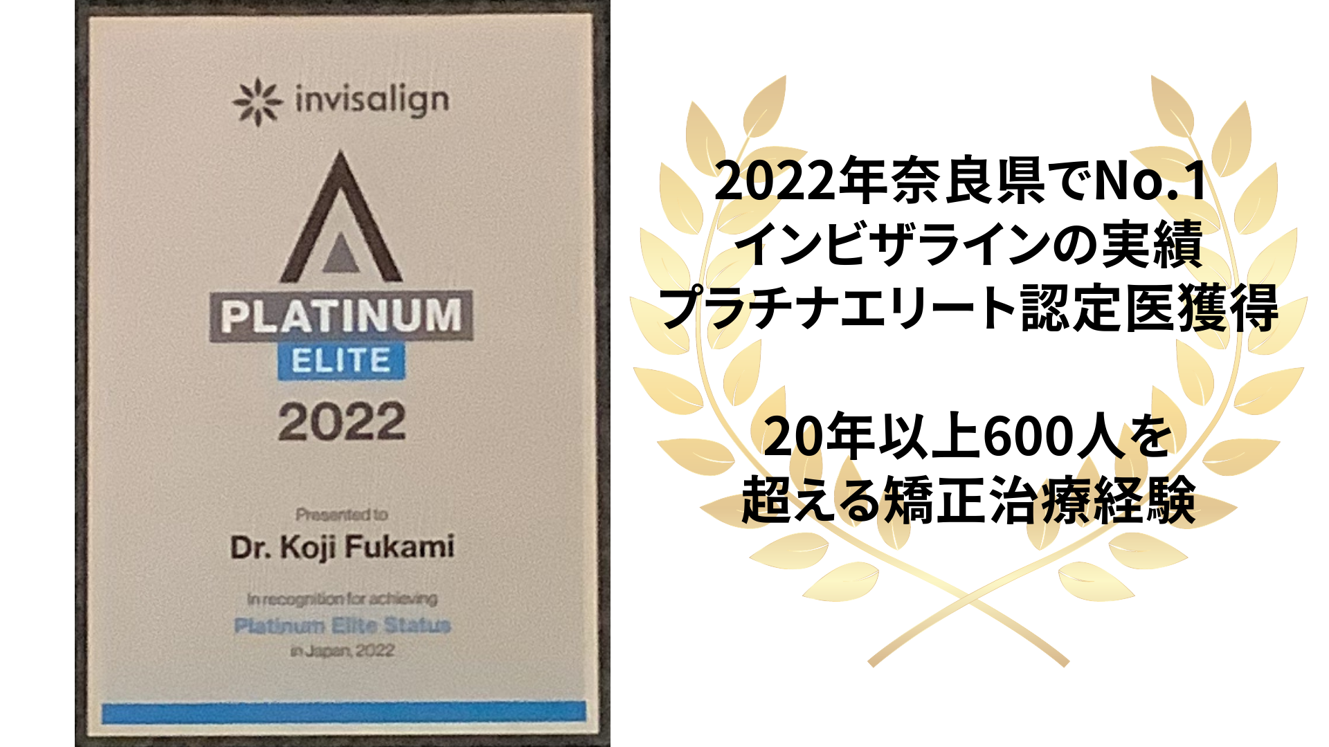 2022奈良県でNo.1インビザラインの実績