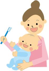 乳児の歯磨き1